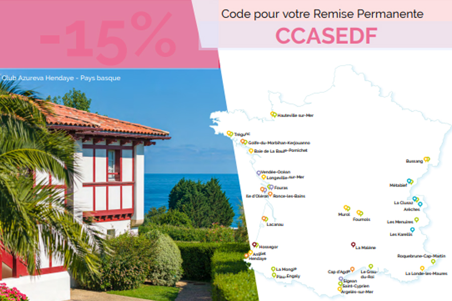 Azureva - 15% de remise sur de nombreux séjours